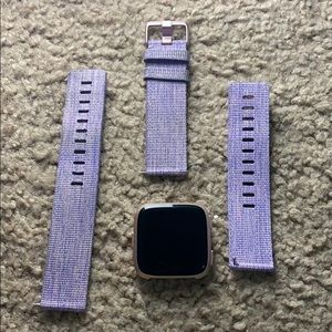 Rose gold Fitbit Versa